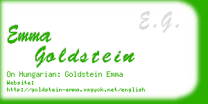 emma goldstein business card